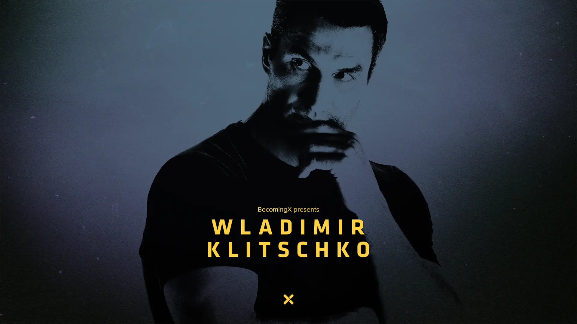 Portrait of Wladimir Klitschko, boxing heavyweight champion. Wladimir Klitschko text overlaid.