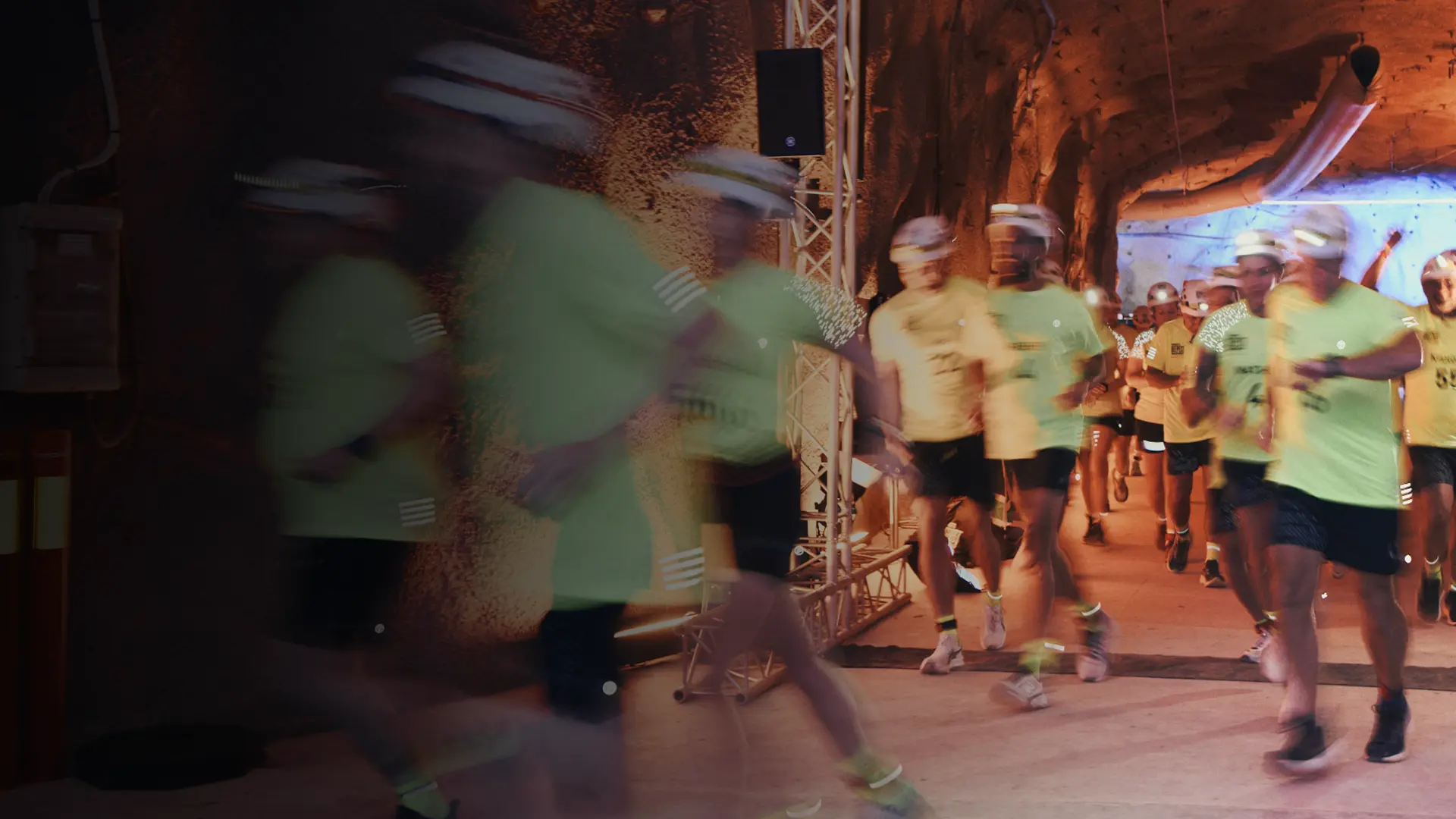 Runners start The World's Deepest Marathon