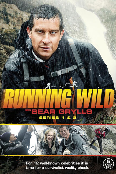 Running Wild TV series cover - starring British adventurer, TV presenter and BecomingX co-founder, Bear Grylls.