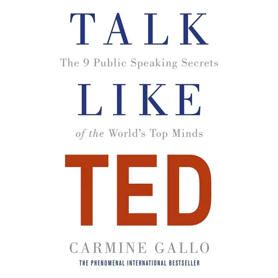 Talk Like Ted cover - the public speaking secrets of the worlds top minds to help develop effective communicators.