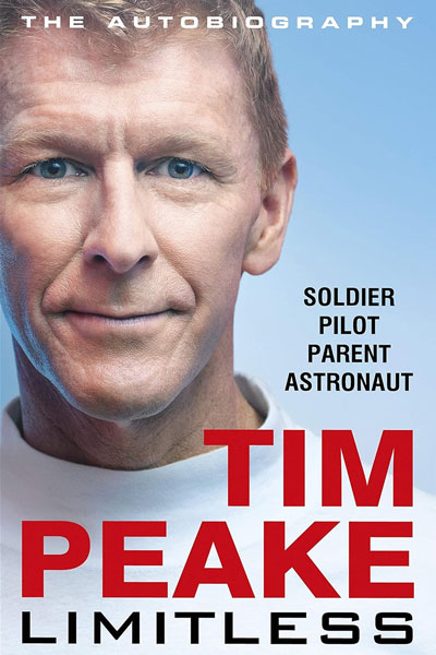 Limitless cover - a book by British astronaut, Tim Peake.