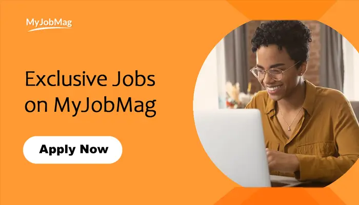 Background showing MyJobMag logo
