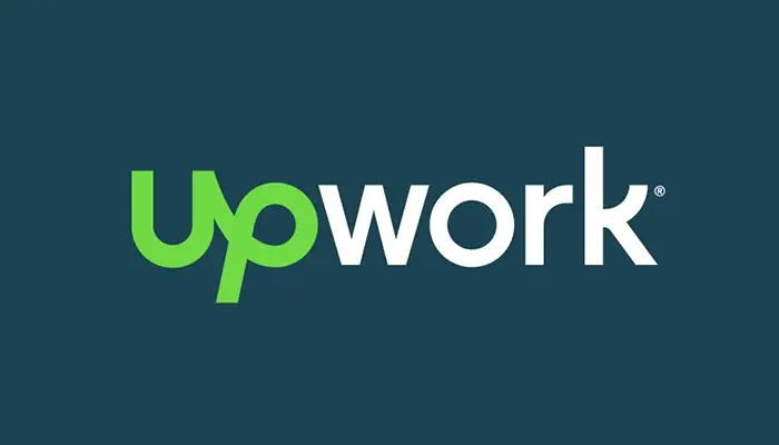 Background showing Upwork logo
